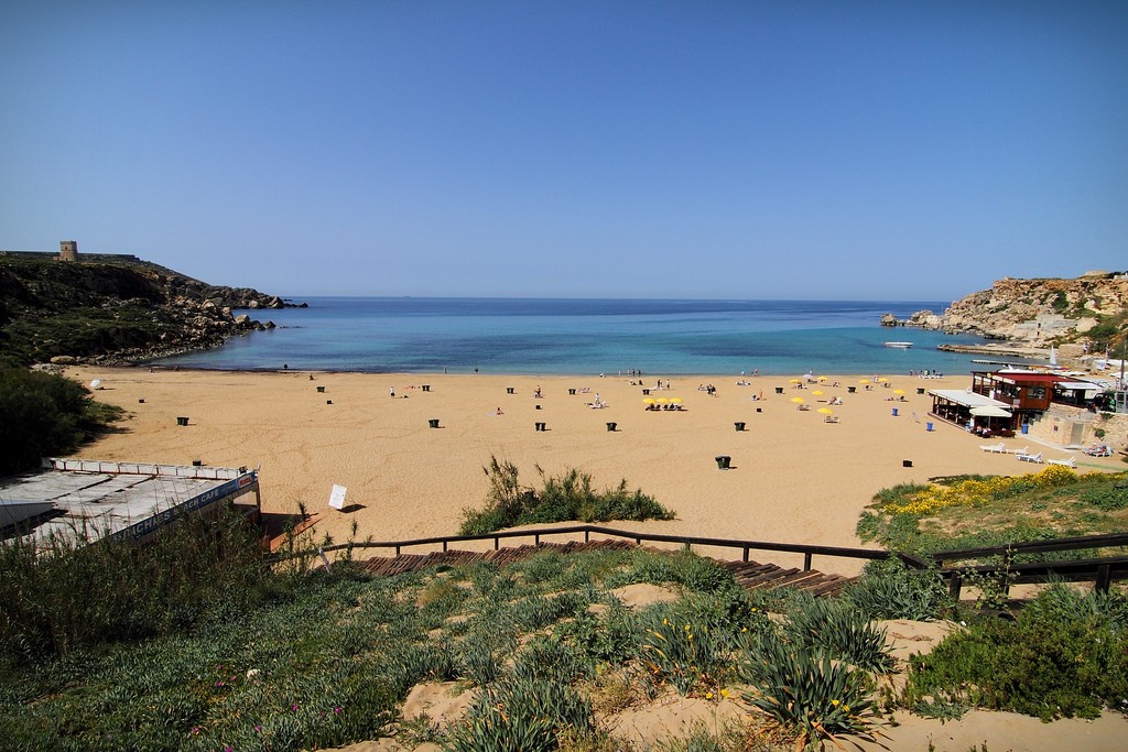 Фото пляжа на Мальте
