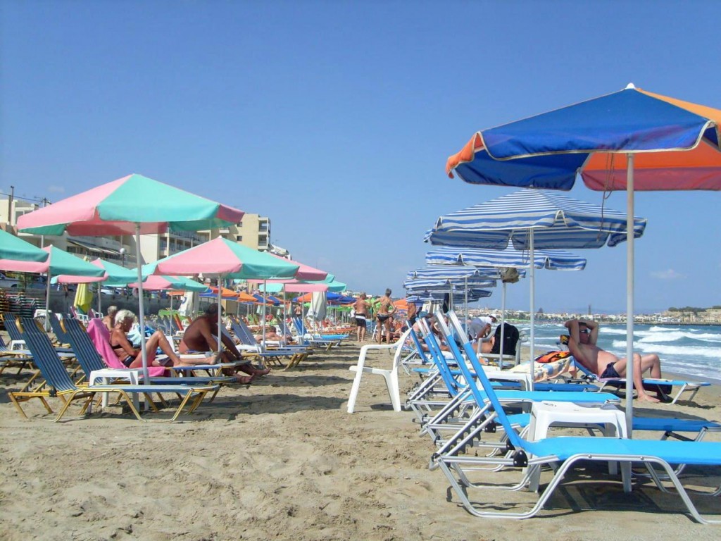 Фото пляжа в Ретимно. 