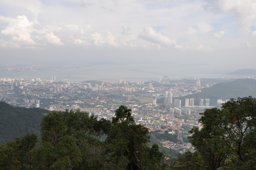 Фото вида с холма Пенанг.
