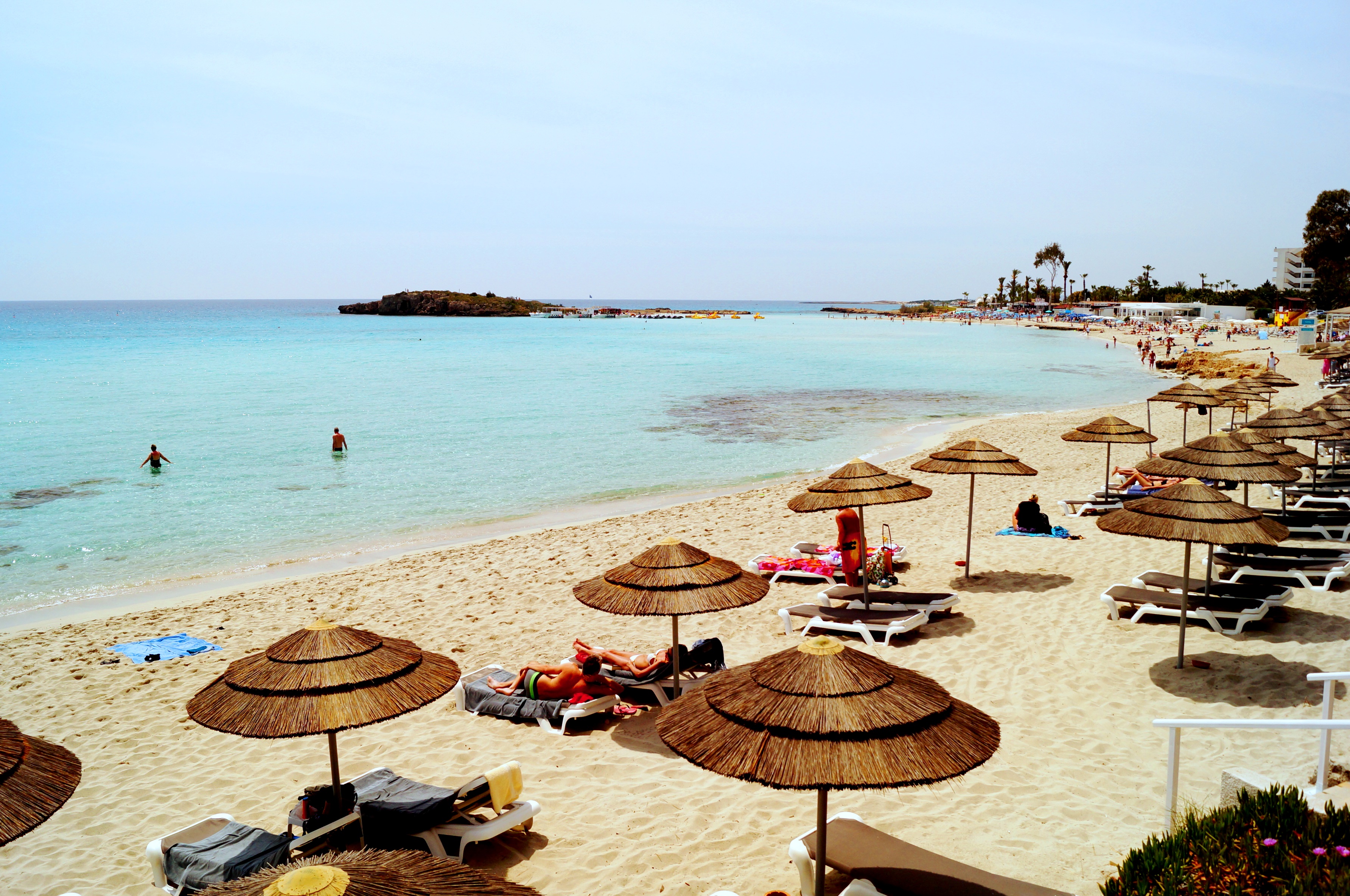 Пляж Nissi Beach Кипр Айя